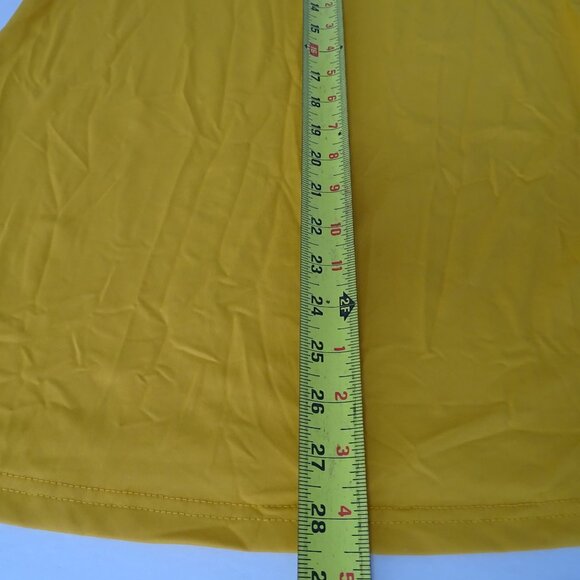 Shein Curve Basics Yellow Bodycon 3/4 Sleeve Dress Women Size OXL 12 NEW - Picture 11 of 11